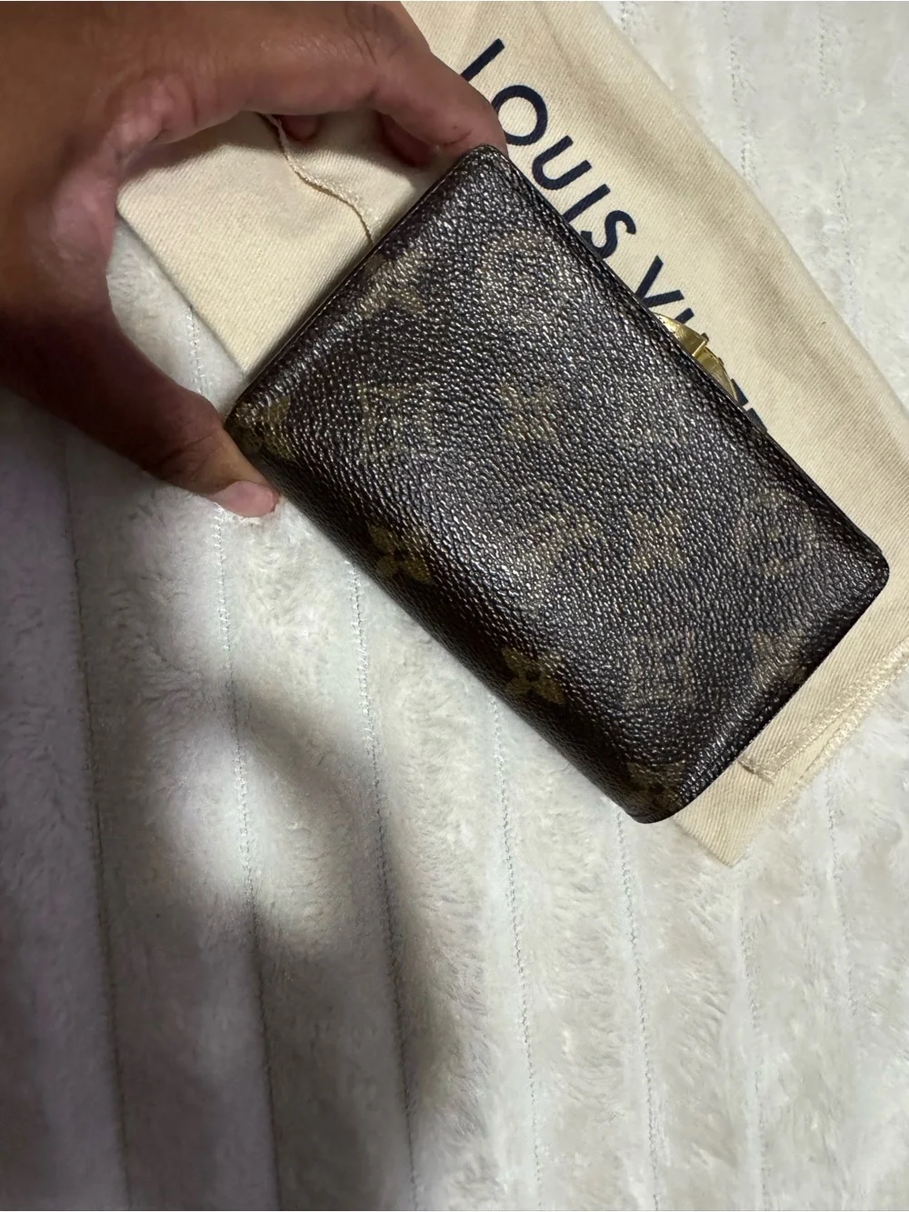 Louis Vuitton Porte Monnaie viennois kisslock monogram wallet VINTAGE